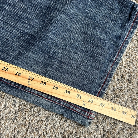 Vintage Coogi Jeans Men 42X33 Blue Y2K Baggy Embroidered Wide Leg Skater Grunge - Picture 7 of 12